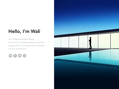 Hotel design illustration light pool sky water