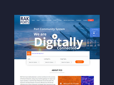 Rak Ports app app ui app ui design best ui ux solution dashboad dashboard design design design work india port community system software ui ui ui design ui ux design website design