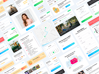 Components exploration calendar card components cookies design form list map modal review signup system