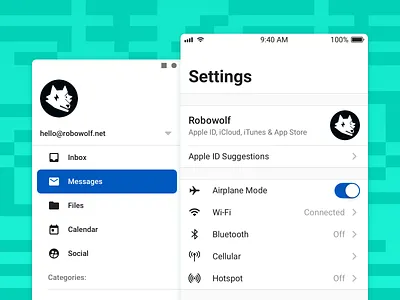 Plaster Demo — Android Navigation & iOS Settings android app design design system design systems freebie icons interface ios list material mobile navigation settings sketch symbols typography ui ui kit ux