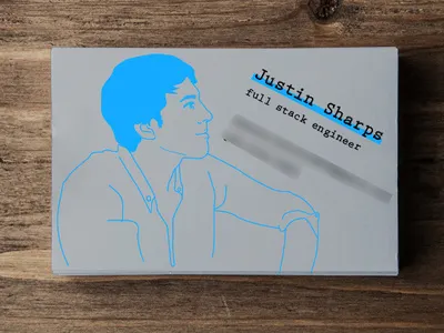 Business card of using private businesscard graphicdesign illustraion