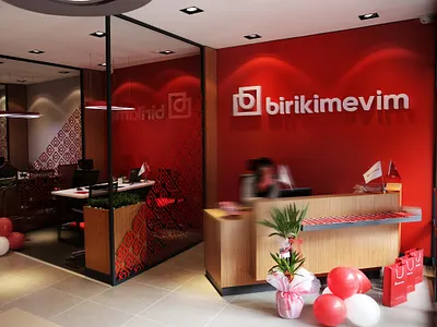 Birikimevim Office branding identity logo