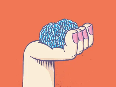 Blue Balls balls blue body design drawing france fun hand illustration orange