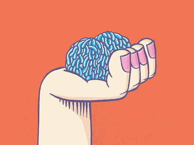 Blue Balls balls blue body design drawing france fun hand illustration orange