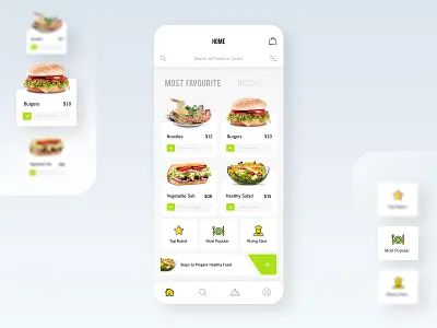 Food Delivery App UI animation app app design art dailyui delivery app design dribbble food food delivery interface ios online order ui ux white