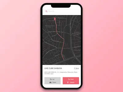 #020 Location Tracker | Daily UI daily ui