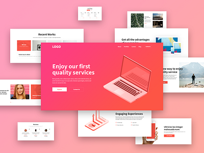 Web Ui Kit figma kit photoshop sketch ui ux web xd