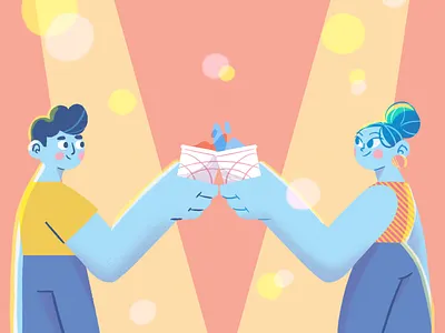 Cup Illustration characterdesign colorful illustration packaging party