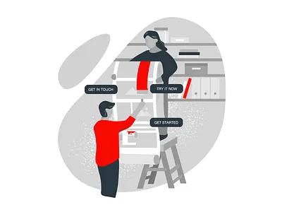 Landing Page Design design illustration design tools illustration landing illustration landing page design landing page illustartion paints