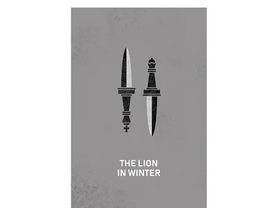 The Lion in Winter Poster dagger daggers film lion in winter minimal minimalist movie movie poster