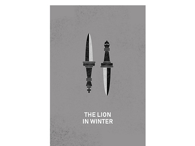 The Lion in Winter Poster dagger daggers film lion in winter minimal minimalist movie movie poster