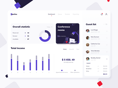 Parline - Web app concept admin app application arounda concept dashboard design diagram dribbble hotel illustration interface office panel pattern sketch statistic ui ux web