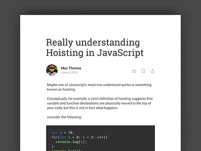 DailyUI 035 - Blog page - top section blog dailyui dailyui035