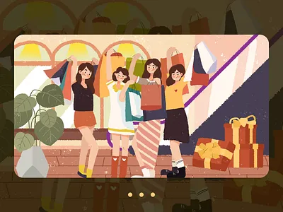 Shopping Carnival 插图 设计