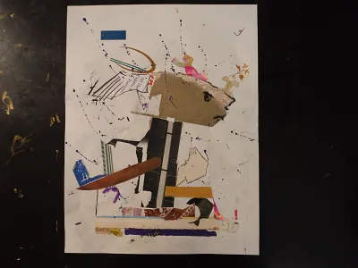 Last Line of Persnipofitz abstract collage illustration