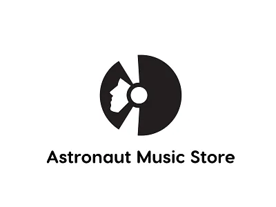 Astronaut Music Store astronaut branding design design art dribbble illustration logo logotype music store