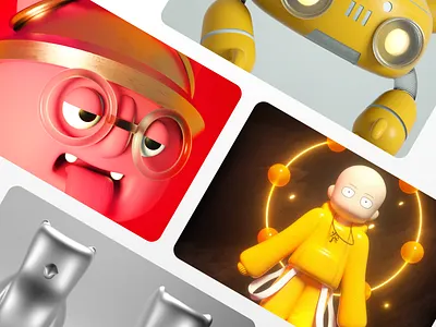 C4d Collection c4d card dribbble octane render