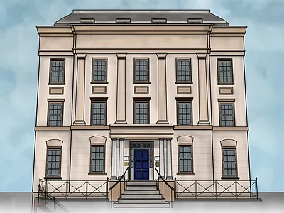 67 Rodney Road, Cheltenham architecture building cheltenham georgian house illustration photoshop townhouse