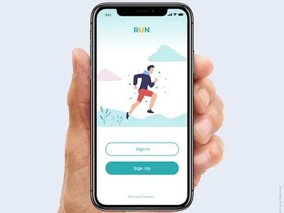 Login page of running app app login login page login screen