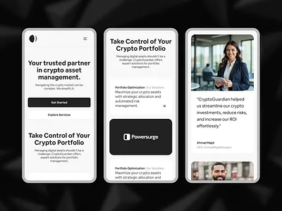 ✤ Marketing Landing Page | Mobile Responsive Site bento cards branding design landing page responsive design user interface