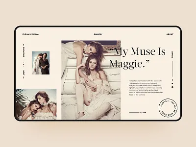 Fashion Photography Web classical color design fashion gallery magazine model photography product product design simple visual web web design website