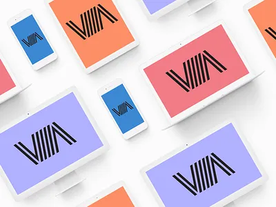 Via city map app identity branding identity logo ui ux