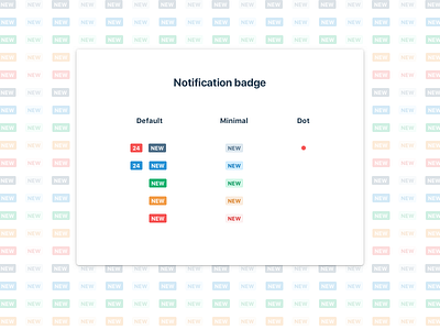 Notification Badge Unification flat label notification ui webapp