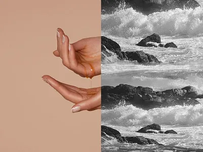 YOU & OIL — Visual design beauty blackandwhite brand identity branding cosmetics hands nails naturalcosmetics nature oil rocks sea shop skin ui ui ux visualdesign water webdesign youandoil