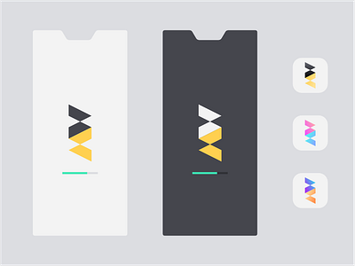 Hourglass App Designs app branding color dark ui design flat gradient icon icons light ui loading logo minimal simple ui ux vector web
