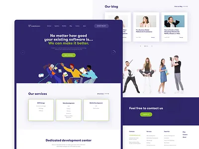 Codetiburon Corporate Website Redesign business corporate design header ui design user interface web design