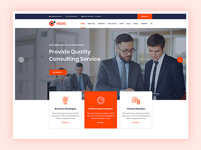Vizac - Business Consulting Website business business agency business solution company consultancy consulting consulting agency corporate corporate agency finance finance investigation