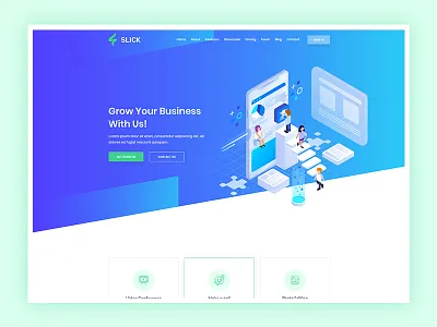 Landing Page Design app app landing app landing page app landing template app template digital landing page landing page mobile mobile app landing page saas saas landing page software startup