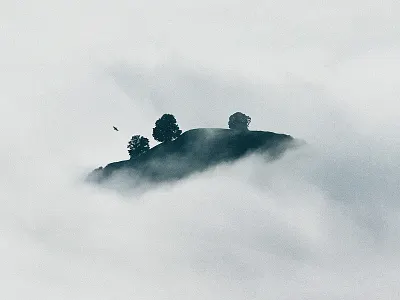 In the Clouds album cover art clouds conceptual graphic design herm the younger hermtheyounger island photography