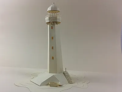 Lighthouse paper paper illustration art test