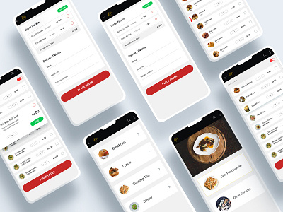 Restaurant App booking booking ui branding cards ui clean clean ui creative design flatdesign food app minimalistic restaurant app ui ux ui design white