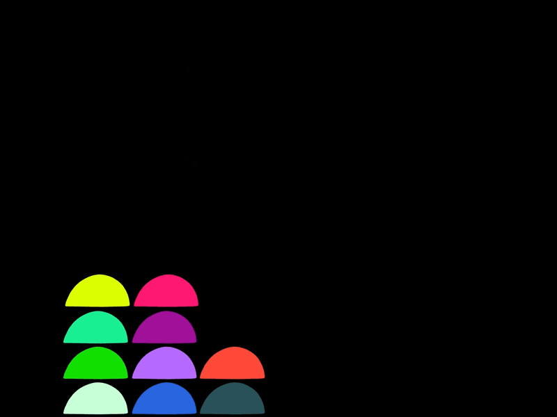 Drops animation black colors illustration minimal motion website