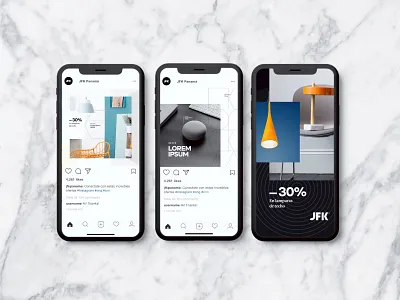 Social media Design brand branding decor lamp layout social media