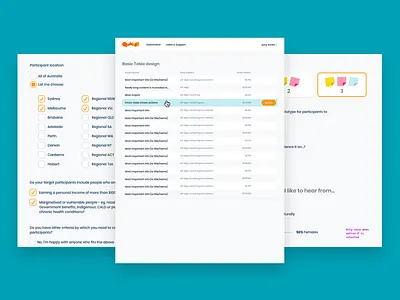 Qualie Platform Visual Design app control panel design form freelance designer list ui ux visual design