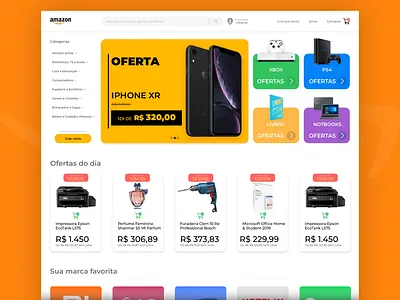 Amazon Redesign Interface adobe xd animaiton animation app art challange concept concept app design ecommerce flat illustration mobile ui uidesign ux uxdesign visual web website