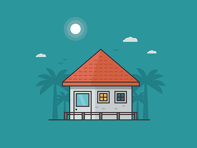 插画-屋子 ui 图标 插图 设计