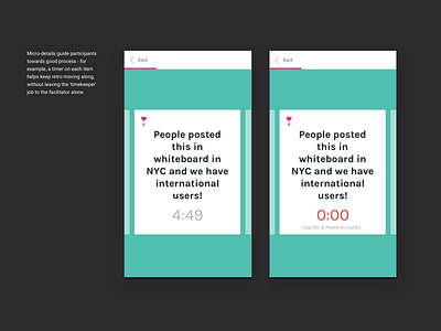 Postfacto, the retrospective app agile cards design mobile app mobile design mobile ui mobile web product design responsive web design retrospective teal turquoise ui ui ux uidesign