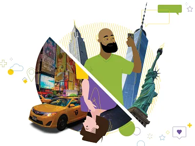 New York state of mind adobe illustrator art characters city clean color design illustration illustrator new york people urban