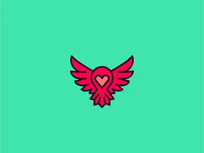 Owl Love abstract animal bird creative design heart icon lines logo logotype love owl owl logo simple
