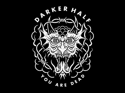 Demon apparel illustration streetwear t shirt vector