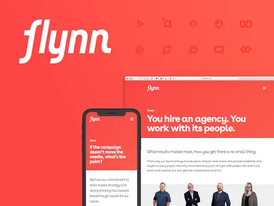 Flynn Agency Rebranding branding icons logo typography
