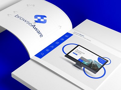 browseAware app branding brochure design clean corporate design extension icon illustrator logo logodesign logotype mark minimal