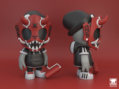 Dokebi Mini 3d 3d art 3dartist character art character concept character design design dokkaebi graffiti illustration mask modo monster