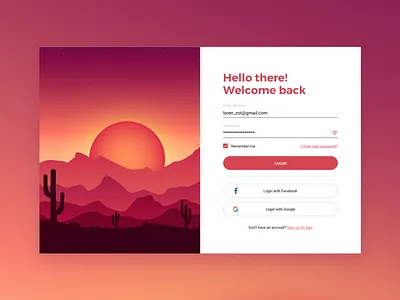 Daily UI 001 — Login daily ui challenge dailyui design login login page ui ux web webdesign