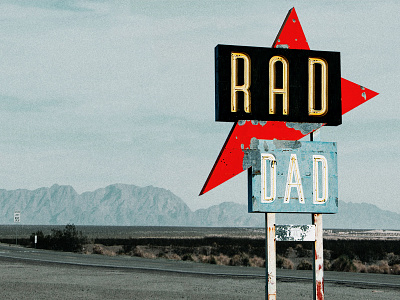 RAD DAD arkansas church church design church marketing graphic nwa photoshop route 66 signage soco vintage