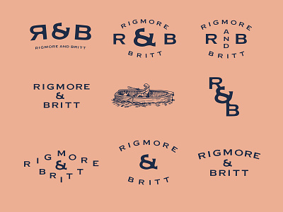 Rigmor & Britt. Ekholmen, Sweden. branding camping design illustration island logo reillysauer sweden type typography vector